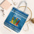 Santa Fist Christmas Tote Bag Xmas Holiday Patterns - Wonder Print Shop