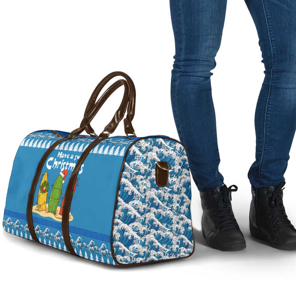 Santa Fist Christmas Travel Bag Xmas Holiday Patterns - Wonder Print Shop