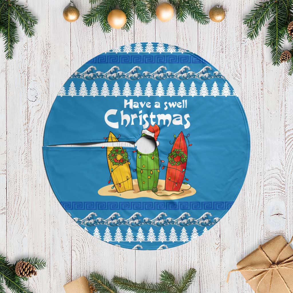 Santa Fist Christmas Tree Skirt Xmas Holiday Patterns - Wonder Print Shop