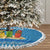 Santa Fist Christmas Tree Skirt Xmas Holiday Patterns - Wonder Print Shop
