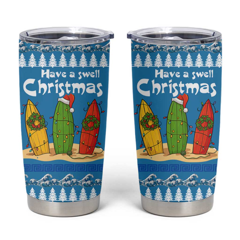 Santa Fist Christmas Tumbler Cup Xmas Holiday Patterns - Wonder Print Shop
