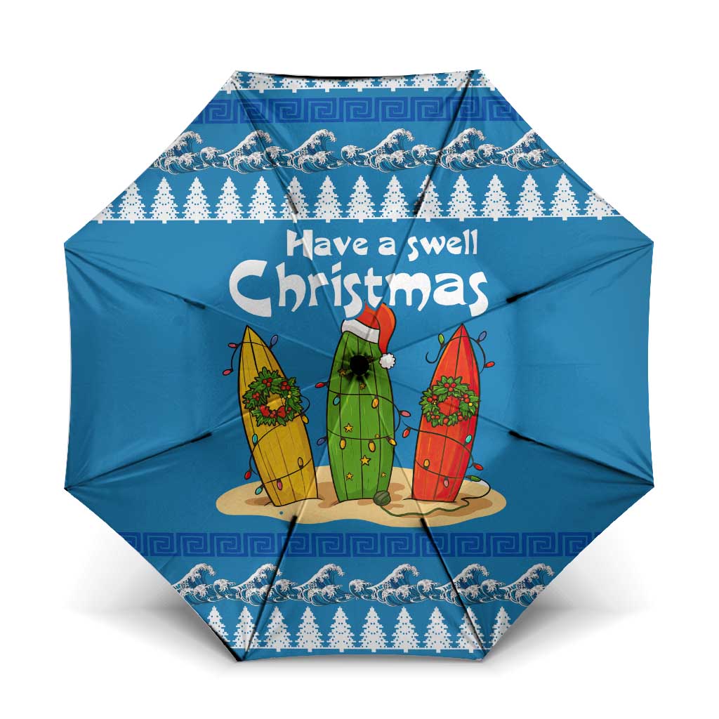Santa Fist Christmas Umbrella Xmas Holiday Patterns - Wonder Print Shop