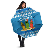 Santa Fist Christmas Umbrella Xmas Holiday Patterns - Wonder Print Shop