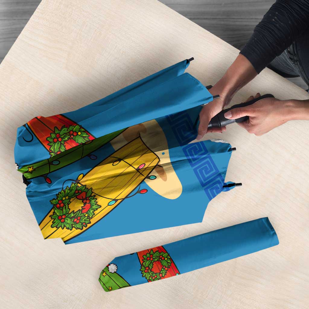 Santa Fist Christmas Umbrella Xmas Holiday Patterns - Wonder Print Shop