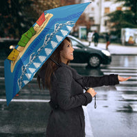 Santa Fist Christmas Umbrella Xmas Holiday Patterns - Wonder Print Shop