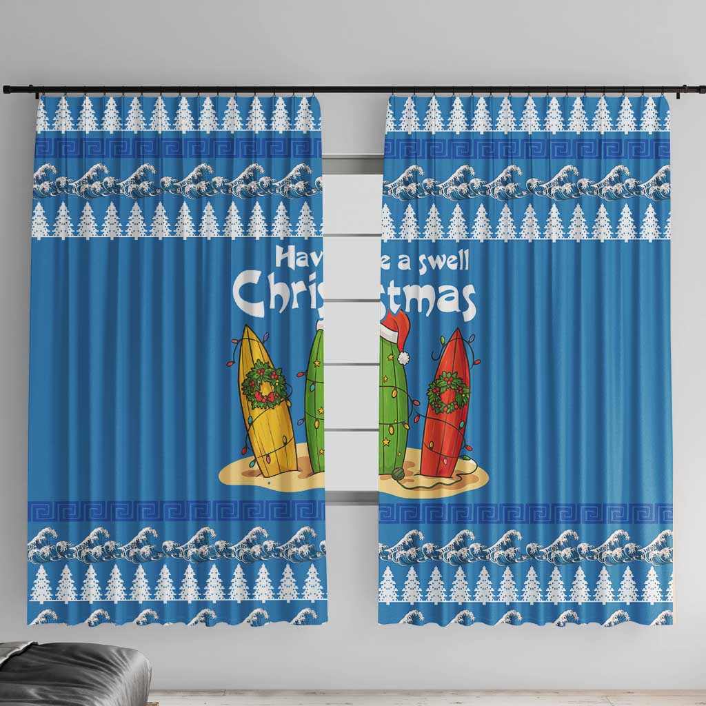 Santa Fist Christmas Window Curtain Xmas Holiday Patterns - Wonder Print Shop