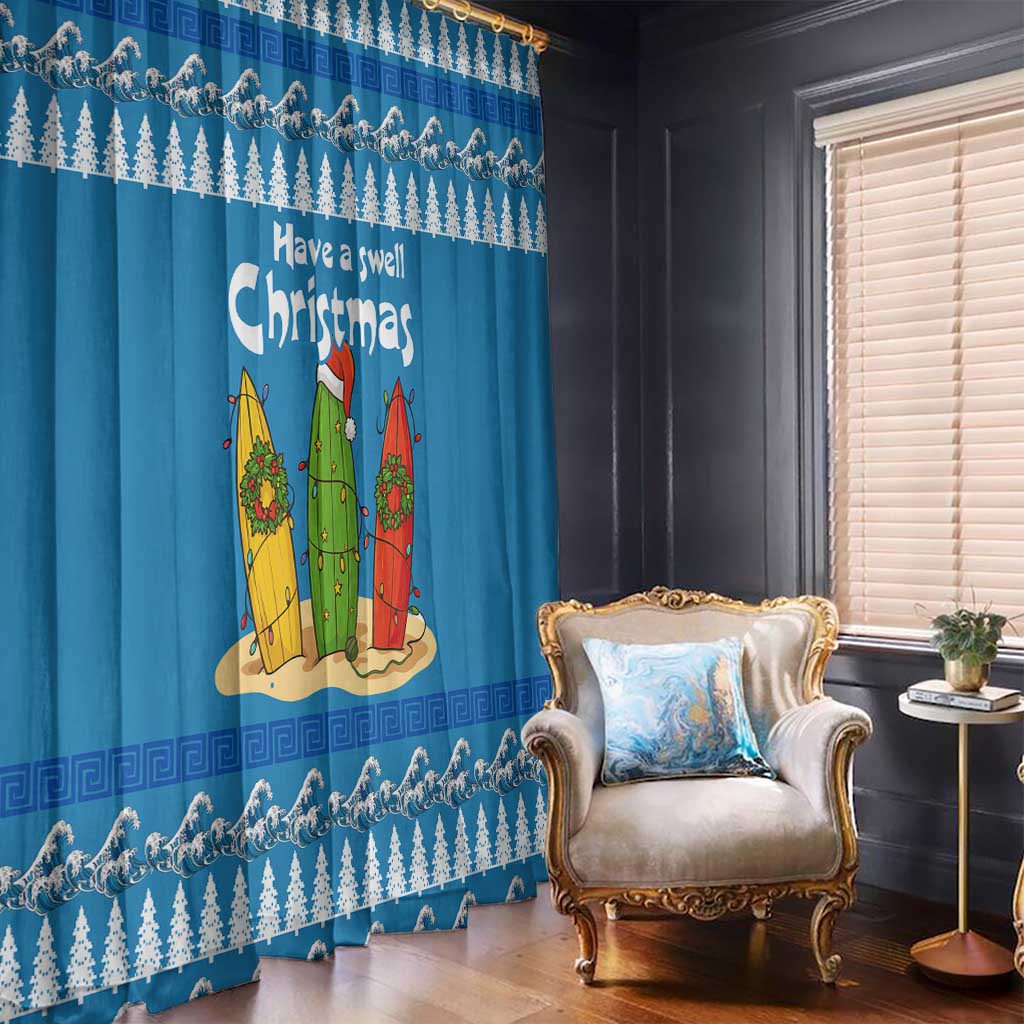Santa Fist Christmas Window Curtain Xmas Holiday Patterns - Wonder Print Shop