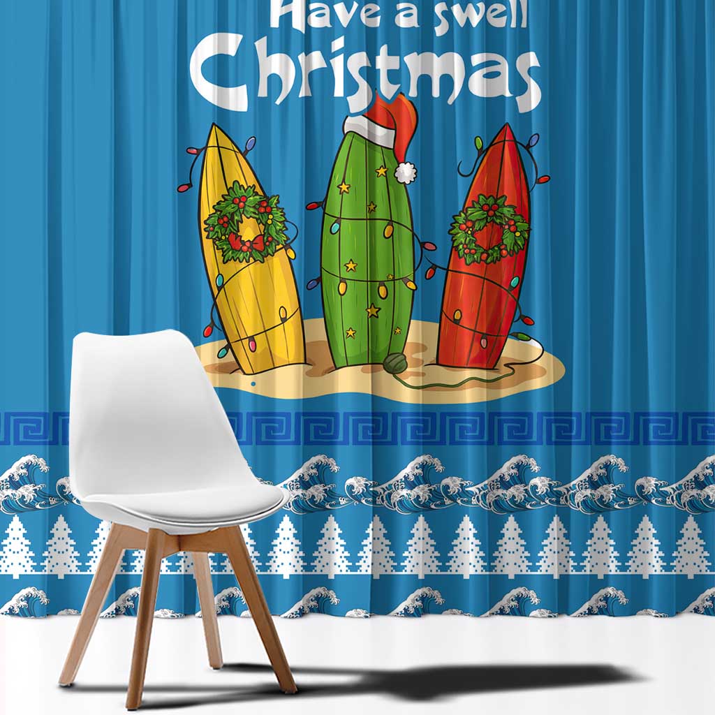 Santa Fist Christmas Window Curtain Xmas Holiday Patterns - Wonder Print Shop