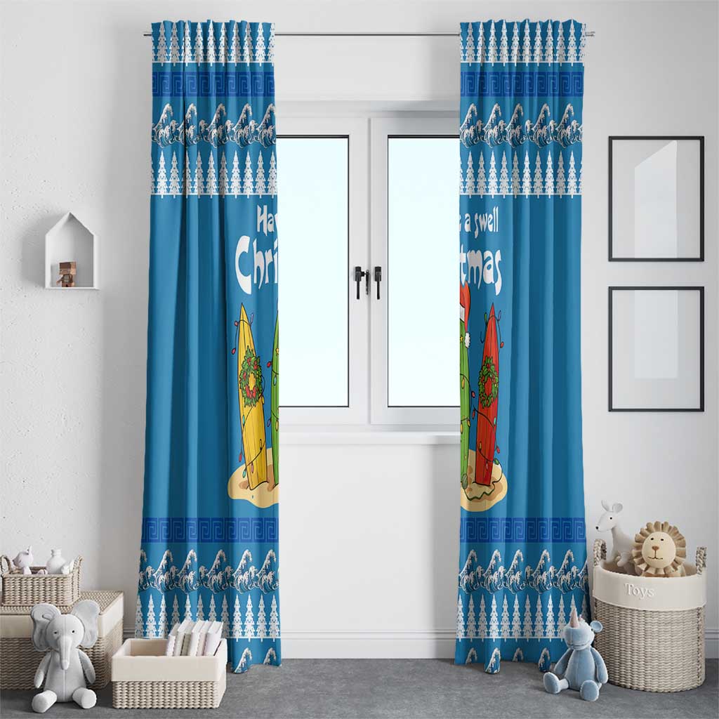 Santa Fist Christmas Window Curtain Xmas Holiday Patterns - Wonder Print Shop