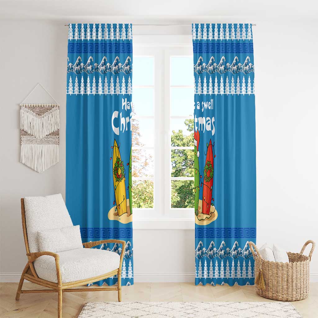 Santa Fist Christmas Window Curtain Xmas Holiday Patterns - Wonder Print Shop