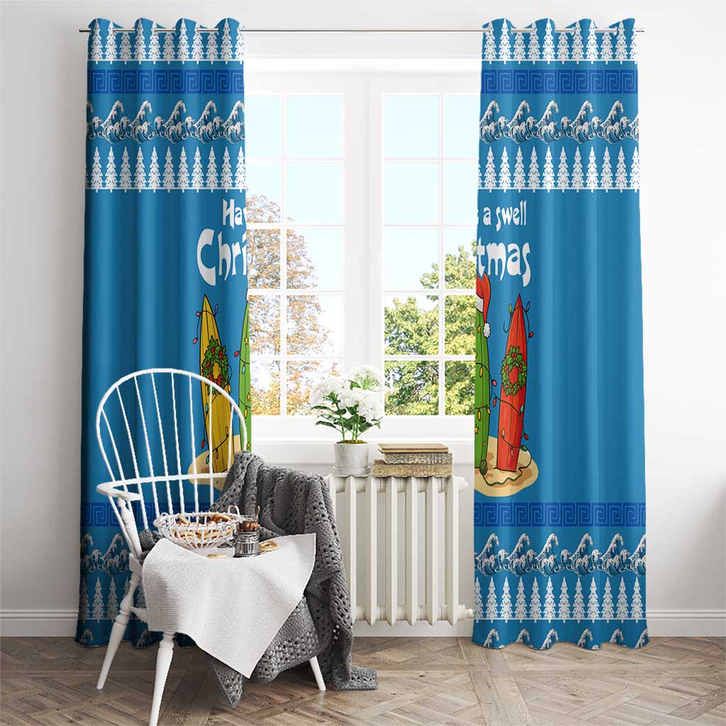 Santa Fist Christmas Window Curtain Xmas Holiday Patterns - Wonder Print Shop