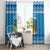 Santa Fist Christmas Window Curtain Xmas Holiday Patterns - Wonder Print Shop