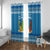 Santa Fist Christmas Window Curtain Xmas Holiday Patterns - Wonder Print Shop