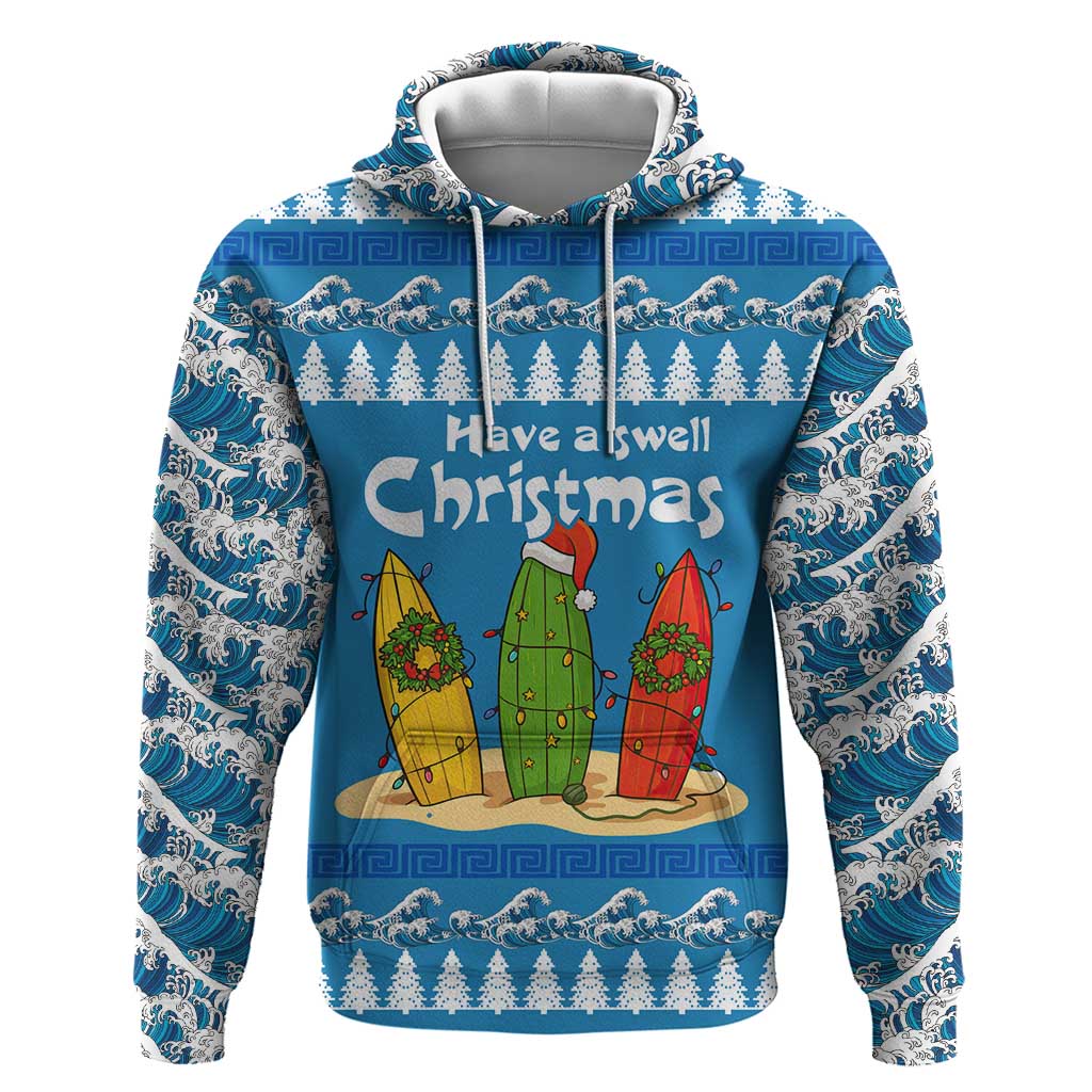 Santa Fist Christmas Zip Hoodie Xmas Holiday Patterns - Wonder Print Shop