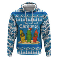 Santa Fist Christmas Zip Hoodie Xmas Holiday Patterns - Wonder Print Shop