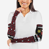 Santa Just Bring Wine Christmas Arm Sleeves Xmas Holiday Patterns - Wonder Print Shop