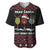 Santa Just Bring Wine Christmas Baseball Jersey Xmas Holiday Patterns - Wonder Print Shop
