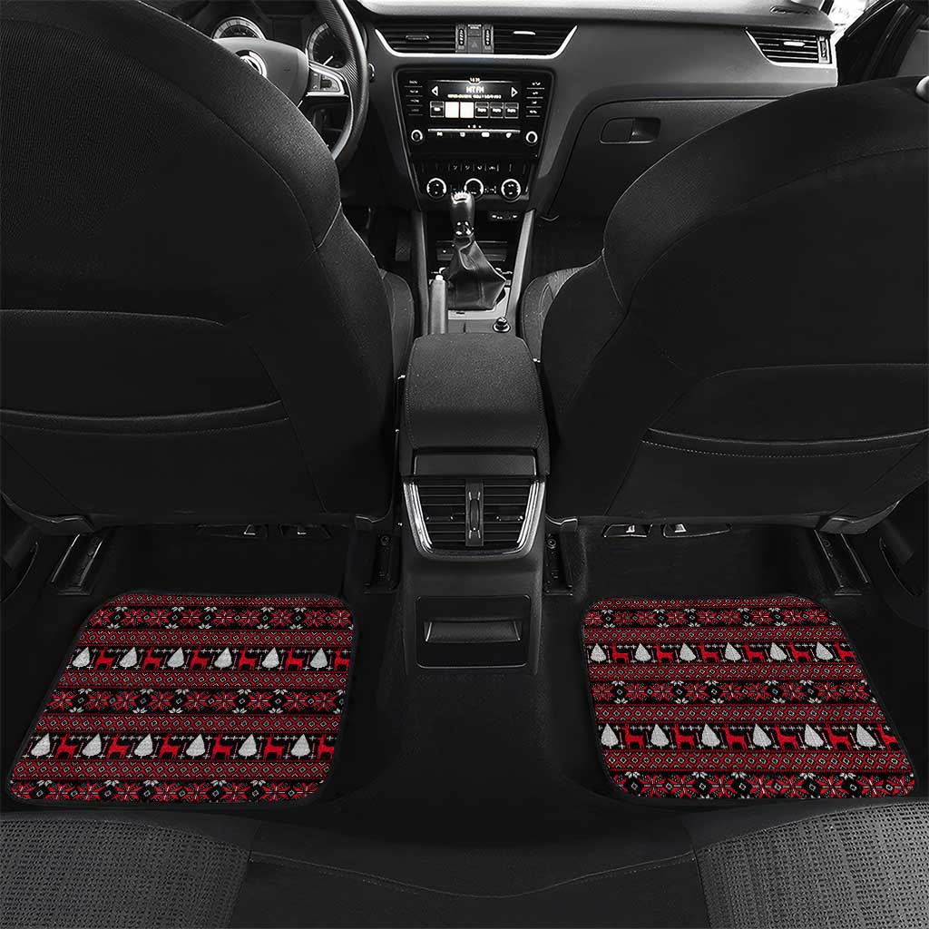 Santa Just Bring Wine Christmas Car Mats Xmas Holiday Patterns - Wonder Print Shop