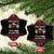 Santa Just Bring Wine Christmas Ceramic Ornament Xmas Holiday Patterns - Wonder Print Shop