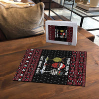 Santa Just Bring Wine Christmas Puzzle Xmas Holiday Patterns - Wonder Print Shop