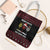 Santa Just Bring Wine Christmas Tote Bag Xmas Holiday Patterns - Wonder Print Shop