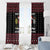 Santa Just Bring Wine Christmas Window Curtain Xmas Holiday Patterns - Wonder Print Shop