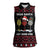 Santa Just Bring Wine Christmas Women Sleeveless Polo Shirt Xmas Holiday Patterns - Wonder Print Shop