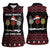 Santa Just Bring Wine Christmas Women Sleeveless Polo Shirt Xmas Holiday Patterns - Wonder Print Shop