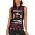 Santa Just Bring Wine Christmas Women Sleeveless Polo Shirt Xmas Holiday Patterns - Wonder Print Shop