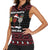 Santa Just Bring Wine Christmas Women Sleeveless Polo Shirt Xmas Holiday Patterns - Wonder Print Shop