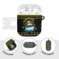 Santa On A Boat Christmas AirPods Case Xmas Holiday Patterns - Wonder Print Shop