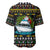 Santa On A Boat Christmas Baseball Jersey Xmas Holiday Patterns - Wonder Print Shop