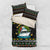 Santa On A Boat Christmas Bedding Set Xmas Holiday Patterns - Wonder Print Shop