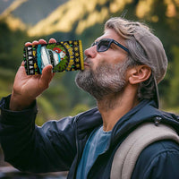 Santa On A Boat Christmas 4 in 1 Can Cooler Tumbler Xmas Holiday Patterns - Wonder Print Shop