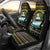 Santa On A Boat Christmas Car Seat Cover Xmas Holiday Patterns - Wonder Print Shop
