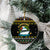 Santa On A Boat Christmas Ceramic Ornament Xmas Holiday Patterns - Wonder Print Shop