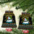 Santa On A Boat Christmas Ceramic Ornament Xmas Holiday Patterns - Wonder Print Shop