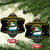 Santa On A Boat Christmas Ceramic Ornament Xmas Holiday Patterns - Wonder Print Shop