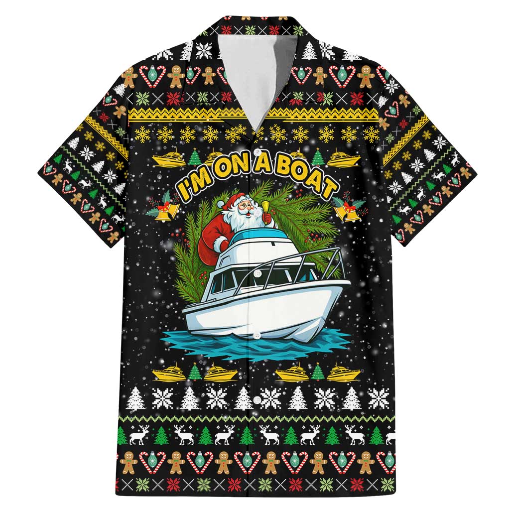 Santa On A Boat Christmas Family Matching Mermaid Dress and Hawaiian Shirt Xmas Holiday Patterns - Wonder Print Shop