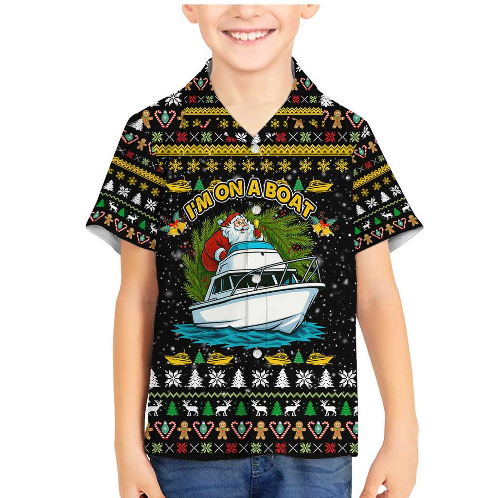 Santa On A Boat Christmas Family Matching Mermaid Dress and Hawaiian Shirt Xmas Holiday Patterns - Wonder Print Shop