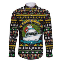 Santa On A Boat Christmas Family Matching Puletasi and Hawaiian Shirt Xmas Holiday Patterns - Wonder Print Shop