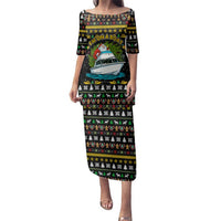 Santa On A Boat Christmas Family Matching Puletasi and Hawaiian Shirt Xmas Holiday Patterns - Wonder Print Shop