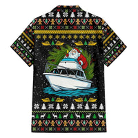 Santa On A Boat Christmas Family Matching Short Sleeve Bodycon Dress and Hawaiian Shirt Xmas Holiday Patterns - Wonder Print Shop