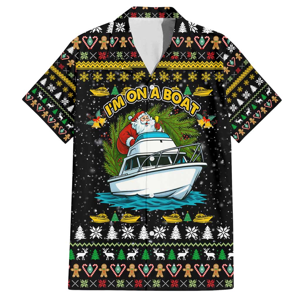 Santa On A Boat Christmas Family Matching Summer Maxi Dress and Hawaiian Shirt Xmas Holiday Patterns - Wonder Print Shop