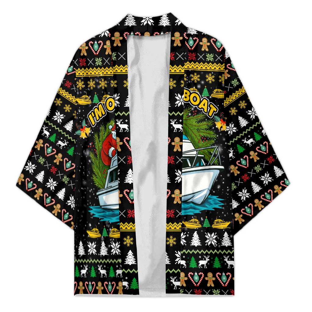 Santa On A Boat Christmas Kimono Xmas Holiday Patterns - Wonder Print Shop