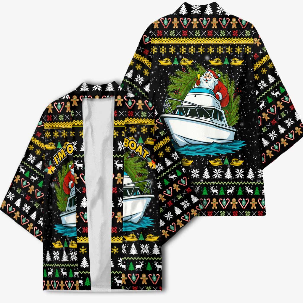 Santa On A Boat Christmas Kimono Xmas Holiday Patterns - Wonder Print Shop