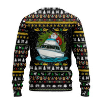 Santa On A Boat Christmas Ugly Christmas Sweater Xmas Holiday Patterns - Wonder Print Shop