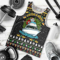 Santa On A Boat Christmas Men Tank Top Xmas Holiday Patterns - Wonder Print Shop