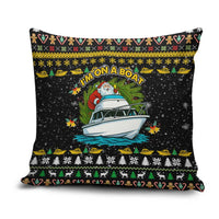 Santa On A Boat Christmas Pillow Cover Xmas Holiday Patterns - Wonder Print Shop