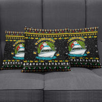 Santa On A Boat Christmas Pillow Cover Xmas Holiday Patterns - Wonder Print Shop